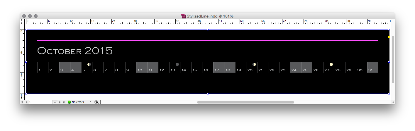 Line Calendar Styled